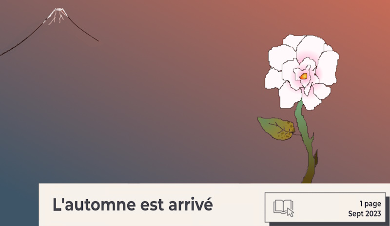 Rose blanche au Japon