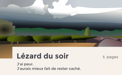 Lézard du soir