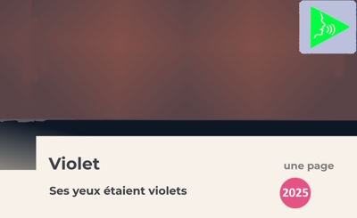 Yeux violets